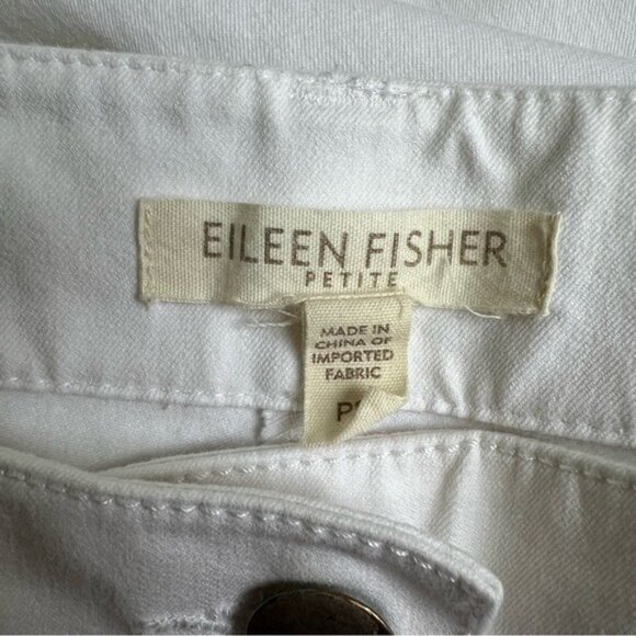 Eileen Fisher Bermuda Shorts in White - PS - Picture 3 of 6